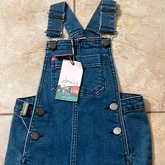 NWT Joules Girls denim Dress. Great for Fall. - Picture 2 of 9